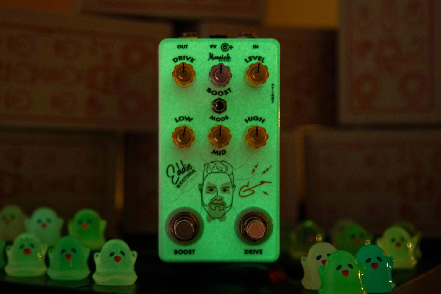 EDDIE GHOSTDRIVE GLOW-IN-THE DARK - guitar effect pedal - A VERY LIMITED EDITION